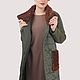 Order Winter jacket with fur 'Sahila'. Olive green. Yana Levashova Fashion. Livemaster. . Coats Фото №3