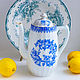 Antique porcelain coffee pot teapot China blau Bavaria. Coffee pots. VintageMe. My Livemaster. Фото №6
