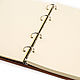 Order Diary made of genuine leather on rings with magnetic buttons. Ptaho (Ольга). Livemaster. . Notebooks Фото №3