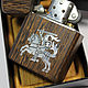 Order Zippo lighter with wenge case and with Inc pearl Knight. WoCo. Livemaster. . Cigar-lighter Фото №3