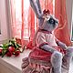 Интерьерная игрушка зайка. Интерьерная кукла. Алла. Ярмарка Мастеров.  Фото №4