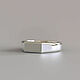 Кольцо Horizontal Rectangle Signet Ring Small Polished, Кольцо-печатка, Санкт-Петербург,  Фото №1