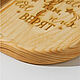 Order Cedar wood board with a selection and handle. RD58. ART OF SIBERIA. Livemaster. . Cutting Boards Фото №3