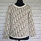 Stylish jumper with a pattern. Jumpers. Knitted Things For All (matronka). Online shopping on My Livemaster.  Фото №2