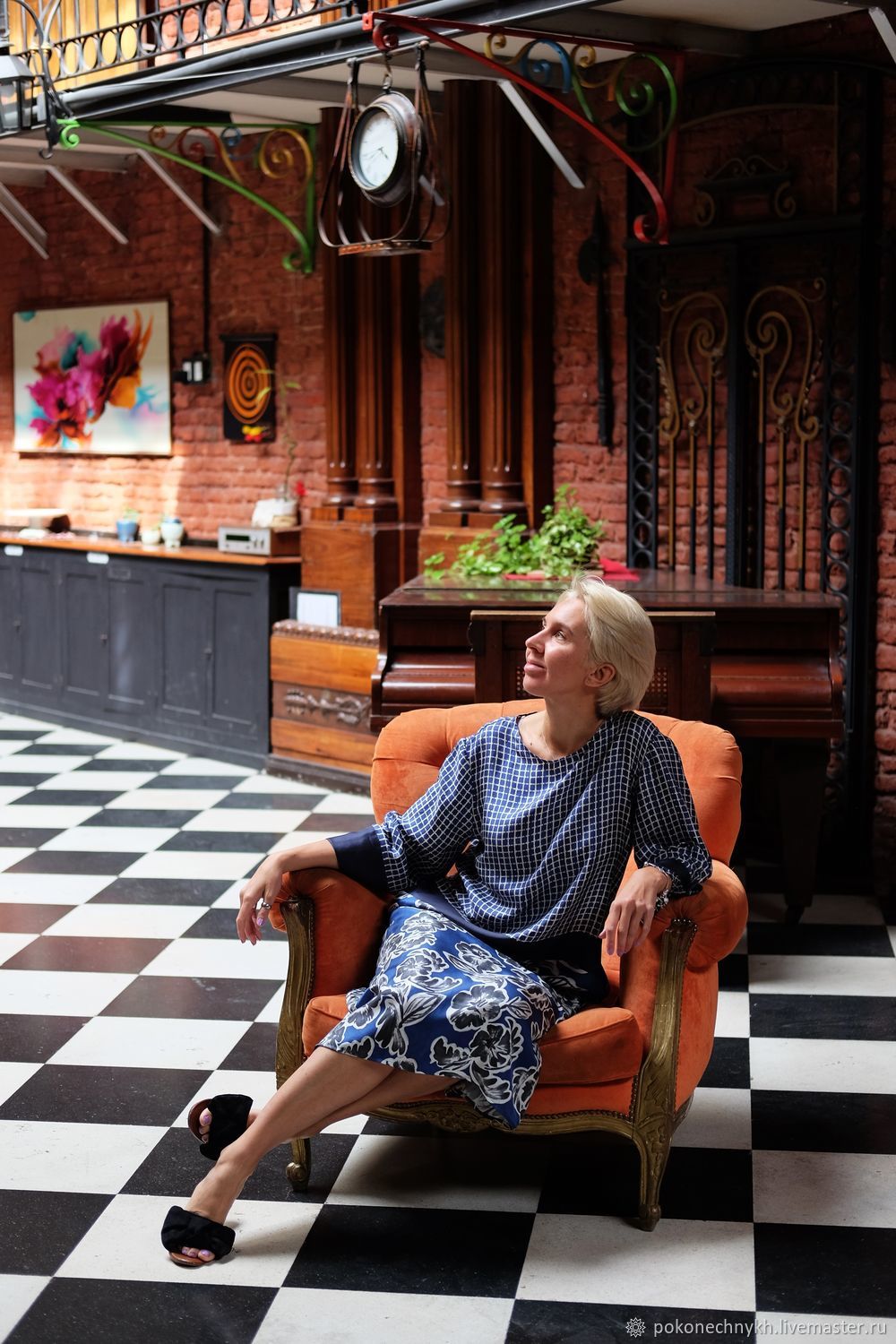 Платье из натурального шёлка MaxMara – заказать на Ярмарке Мастеров ...