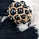 Кисть "Faberge Black in Gold". Украшения для сумок. Декор Студия НБ. Ярмарка Мастеров.  Фото №4