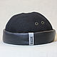 Docker beanie wool and leather hat DBH-07. Caps. Bluggae Custom Headwear. Online shopping on My Livemaster.  Фото №2