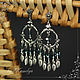 Order Earrings with Swarovski crystals 'Oriental'. Author studio Kamelya - Polina. Livemaster. . Earrings Фото №3