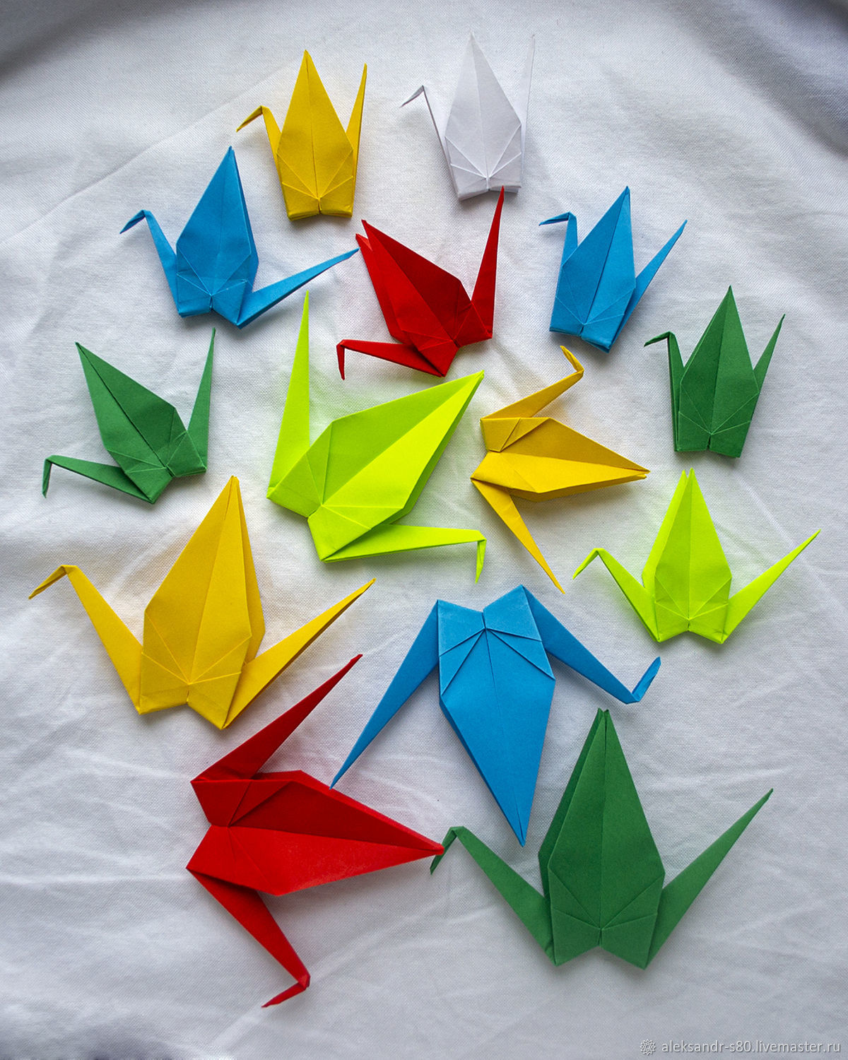 Японский журавлик в оригами