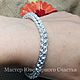 Bracelet "Ulla" sterling silver 925. Braided bracelet. Jewelry happiness Master BRB. Online shopping on My Livemaster.  Фото №2