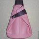 Женская  кожаная  сумка рюкзак `Розовый фламинго` из натуральной кожи, женская сумка, кожаная женская сумка, сумка-рюкзак, сумка ручной работы, модные сумки, пошить сумку, купить сумку, заказать сумку