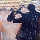 JAZZ - абстрактная картина в технике mixed media. Картины. OLizza. Ярмарка Мастеров.  Фото №4