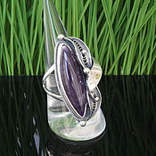 Украшения handmade. Livemaster - original item Macauley ring with amethyst in 925 HC0022-2 silver. Handmade.
