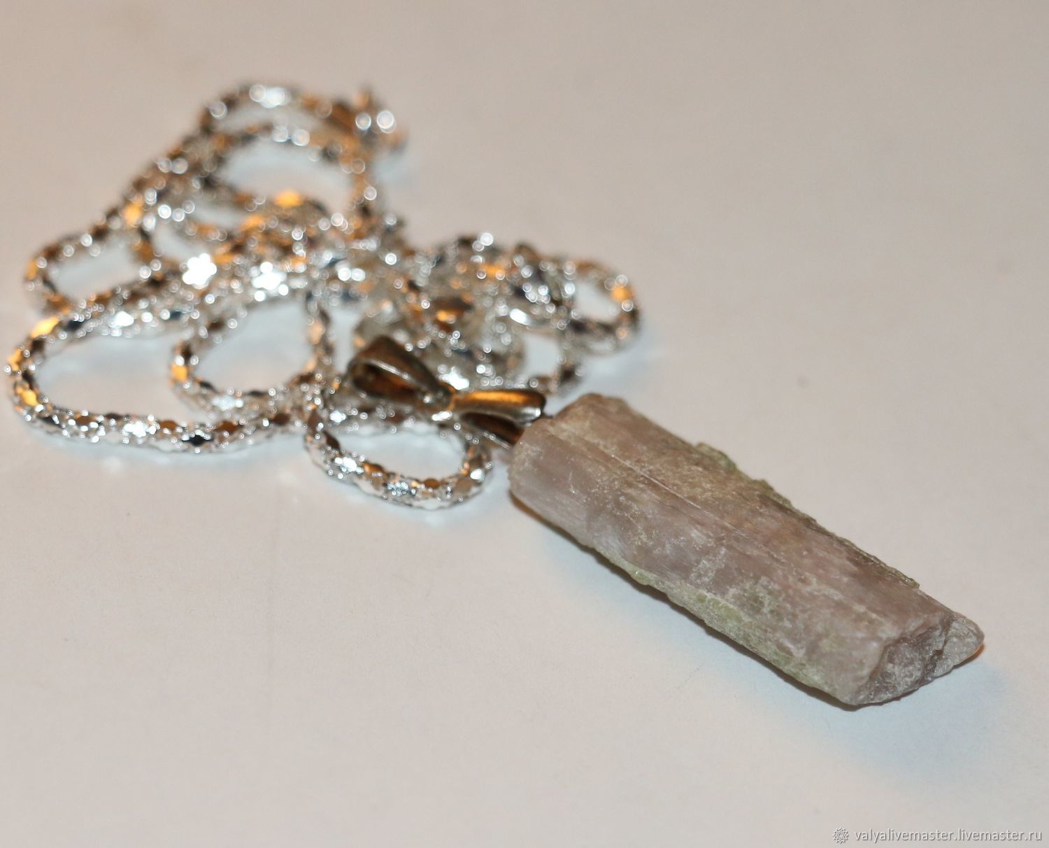 Подвеска: турмалин белый ахроит натуральный природный №2 – купить на ...