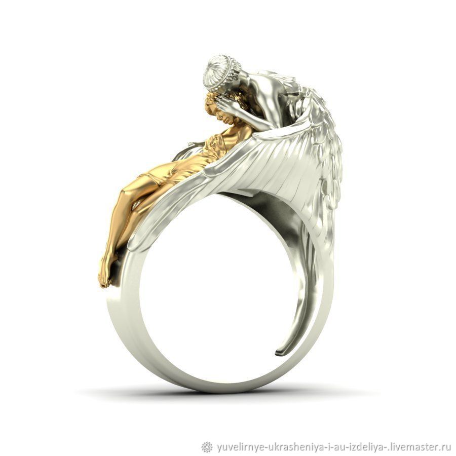 Кольцо с ангелом