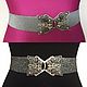 Elastic belts Butterfly 93 silver and dark silver, Belt, Moscow,  Фото №1