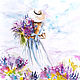 'Fragrant summer', a watercolor painting on paper, Pictures, Moscow,  Фото №1