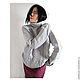 Gray MOOD knitted sweater made of Italian Merino wool. Sweaters. Dobryy_vyaz. Online shopping on My Livemaster.  Фото №2