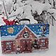 Suitcase - cabin for Christmas toys No. №3, Christmas decorations, Balakovo,  Фото №1
