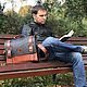 Заказать Сумка-портфель А4 "ЛЕКТОР". VIKING LEATHER CRAFT. Ярмарка Мастеров. . Мужская сумка Фото №3
