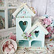 Чайный домик "Sweet shabby Teahouse", двойной + чай в подарок!. Домики. SharmGallery. Интернет-магазин Ярмарка Мастеров.  Фото №2