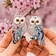 Brooches of the Owl 'Magnolia' and 'Willow'. Brooch bird, Brooches, Moscow,  Фото №1