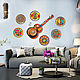 Order 'Fiesta - and the sun rises ' big set on the wall. Art by Tanya Shest. Livemaster. . Panels Фото №3