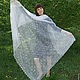 45 gossamer shawl Feather charm, accessories, shawl, Shawls1, Orenburg,  Фото №1