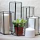 A set of five vases. Geometric vases Loft. Vases. Glass Flowers. Online shopping on My Livemaster.  Фото №2