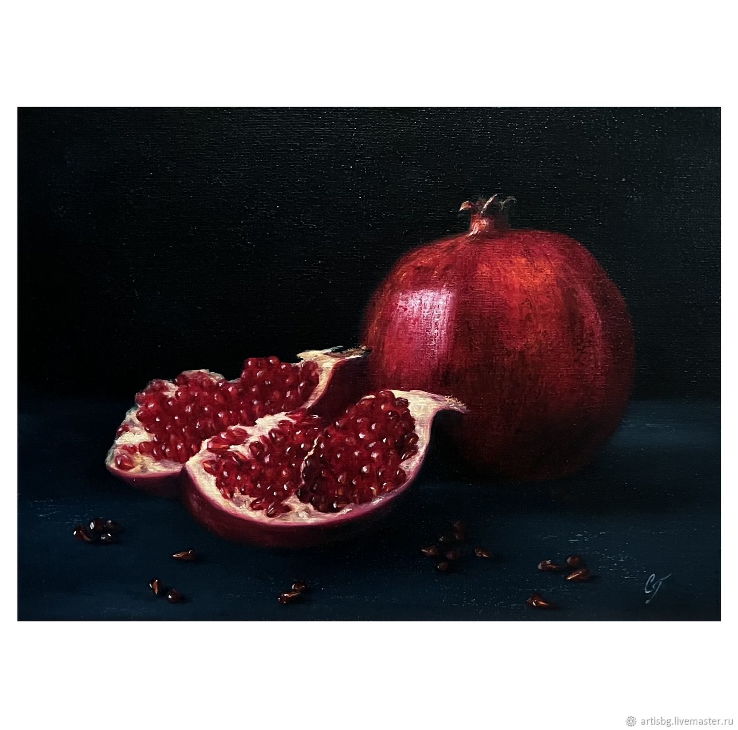Картина Вкус граната, масло, холст, 30х40 см в интернет-магазине ...
