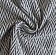 Knitted jacquard 'herringbone' blue, Fabric, Moscow,  Фото №1
