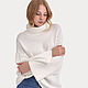 Sweater cashmere 'Milky white', Sweaters, Moscow,  Фото №1