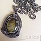 Pendant with chain Miracle agate. Vintage brooches. Lesica. My Livemaster. Фото №4