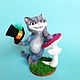 Cat Cheshire, Felted Toy, Miass,  Фото №1