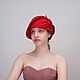  клош "Алая роза". Шляпы. EDIS | дизайнерские шляпы Наталии Эдис. Ярмарка Мастеров.  Фото №4