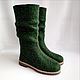 Felted boots with a pressed top h 31-35, High Boots, Tomsk,  Фото №1