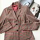 Винтаж: Премиум. Marc Cain. Преппи жакет из джерси red checks 42/44. Пиджаки винтажные. Vintage-bazaar. Ярмарка Мастеров.  Фото №15