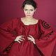 Copy of Pale Pink Ethnic Linen Dress «Flamingo». Dresses. mongolia. My Livemaster. Фото №5