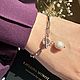 Браслет цепочка с жемчугом. Браслет из бусин. Katerina Moroz accessories for you (katerinamoroz). Ярмарка Мастеров.  Фото №6