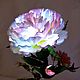 Night Light ' Peony Flower'. Table lamps. Elena Krasilnikova. My Livemaster. Фото №6