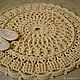 Order Round knitted rug crocheted from the cord Dream-2 small. knitted handmade rugs (kovrik-makrame). Livemaster. . Carpets Фото №3