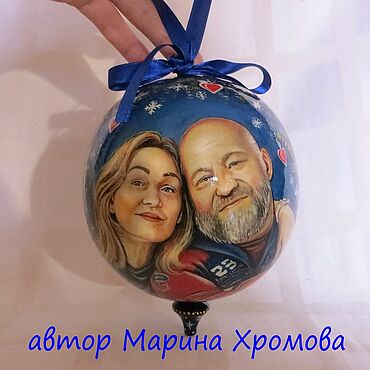 Сувениры и подарки ручной работы. Ярмарка Мастеров - ручная работа Шарик с портретами. Handmade.