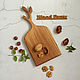 Cutting board made of oak with a small sprig. Free shipping. Cutting Boards. alysarus. My Livemaster. Фото №4