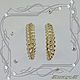 TRINITY earrings 585 gold (yellow, pink, white). VIDEO. Earrings. MaksimJewelryStudio. Online shopping on My Livemaster.  Фото №2