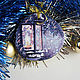 Lantern and snowfall. Christmas souvenir. The painting on the saw cut, Pictures, Tyumen,  Фото №1