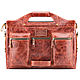Кожаная деловая сумка "Диего" (рыжий антик), Классическая сумка, Санкт-Петербург,  Фото №1