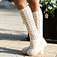 Summer boots 'nick'. High Boots. KnittedBoots. Online shopping on My Livemaster.  Фото №2