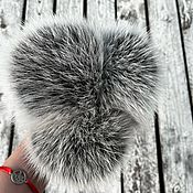 Материалы для творчества handmade. Livemaster - original item POM-poms: Arctic Fox Snow-top. Handmade.