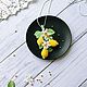 Заказать Кулон Лимоны, Кулон с лимонами, Подвеска лимон, Lemon necklace. Magic_Crochet. Ярмарка Мастеров. . Кулон Фото №3
