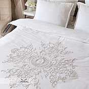 Для дома и интерьера handmade. Livemaster - original item A set of bed linen with soutache embroidery. Handmade.
